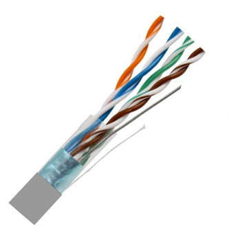 Cat5 E Ftp Ethernet Cable Cca 8 C Solid Grey 500 M/Roll H725 Ftps Gy 500 M