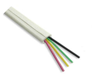 Flat Modular Telephone 4 C Cable Cream 100m/Reel Cabmawg26 4