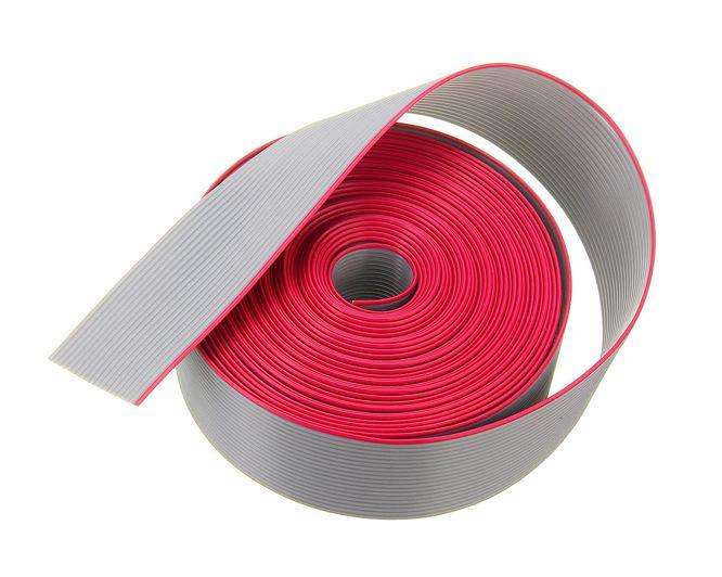 Flat Ribbon Cable Grey 50 W 30.5m/Roll Awg28 50 G 30.5 M