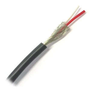 Audio Screened Cable 2 C Od=6.0 Black 100 M/R Eie 11 122 100