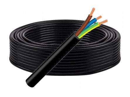 Cabtyre Cable 3 C 1.5 O=8.5 Black 100m/Roll Gctc 1.5 F03 Cs Bb Gc1