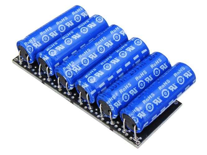 Super Capacitor Radial D/Lay Module 1.6 F / 6x2 V7 10 F 16 V 190679