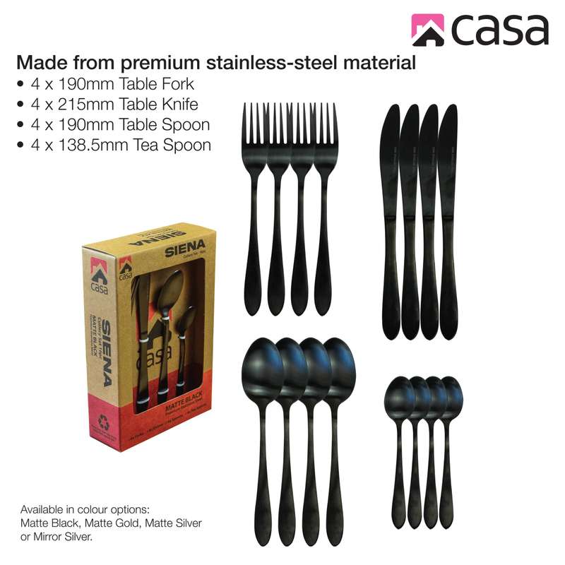 Cutlery Set 16 Pc Steel