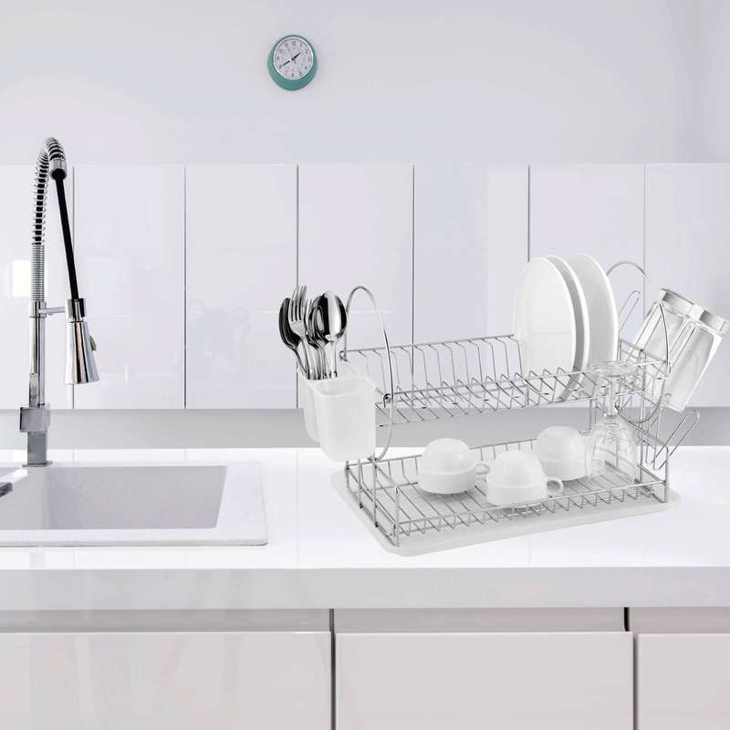 Dish Drainer 2 Tier Catania 202 Chrome Plated
