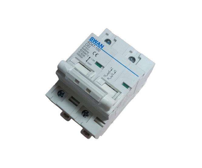 Circuit Breaker Din 125 A 2 P 10 Ka C Curv Cb Ad47 102125
