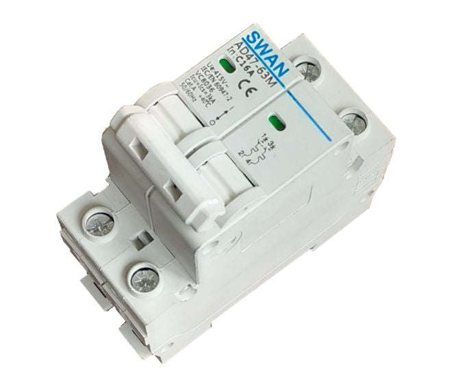 Circuit Breaker 3 Ka C Curve 2 P 16 A Cb Ad47 M 3216