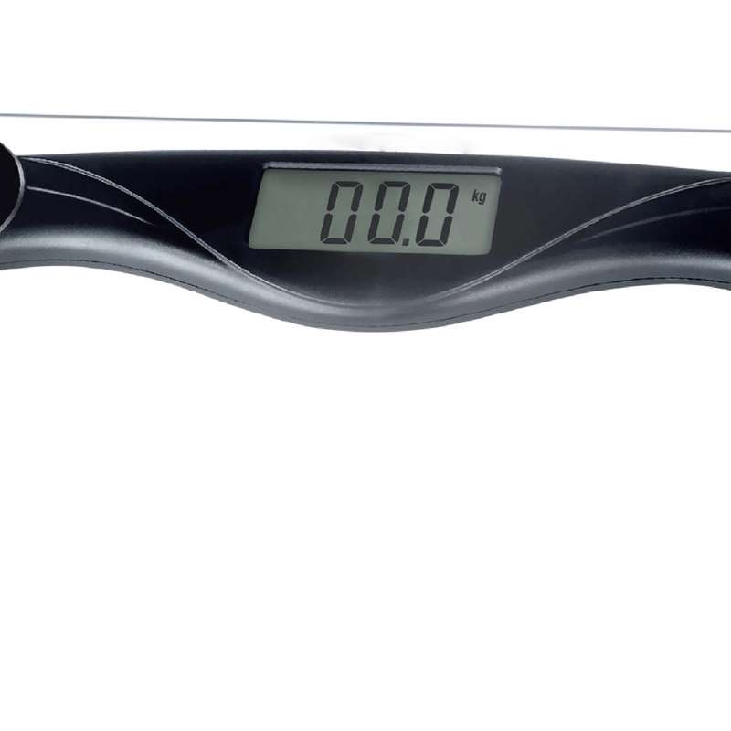 Electronic Bathroom Glass Scale Black/Clear