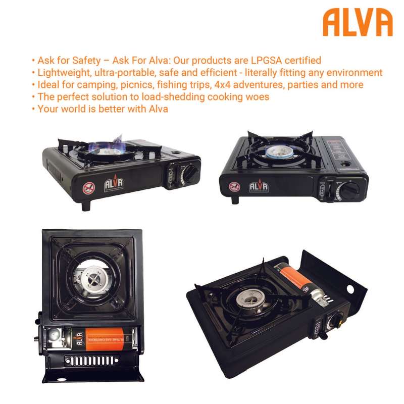 Alva Single Burner Butane Canister Stove + Carry Case