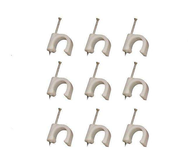 Circle Nail In Saddle 8mm White Debulk Cc R8 White