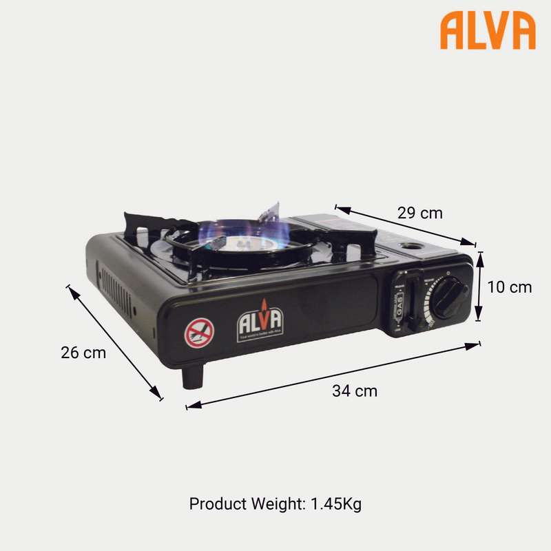 Single Burner Butane Canister Stove + Carry Case