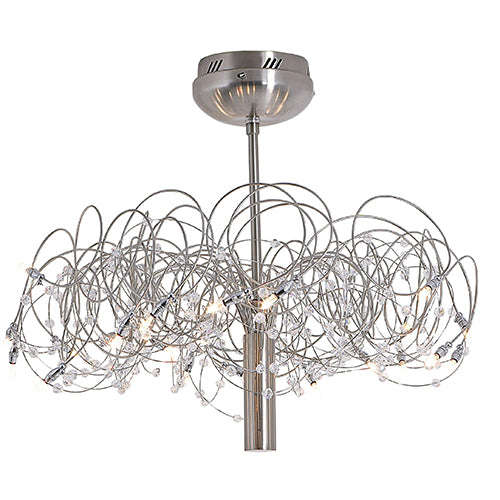 ***Chaos 20 Lt Chandelier 800mm Chrome