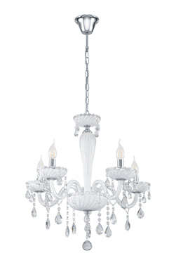 ***Carpento Chandelier 5 Lt Chrome