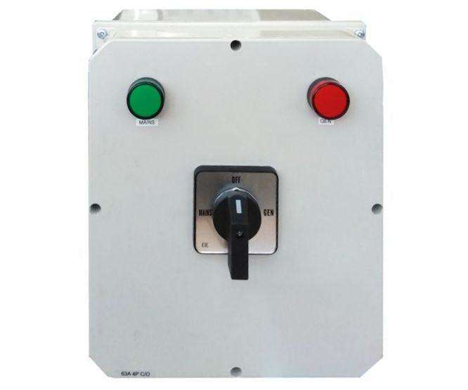 Change Over Switch 2 Pole Pvc Enc 40 A Cos 2 40 Enc