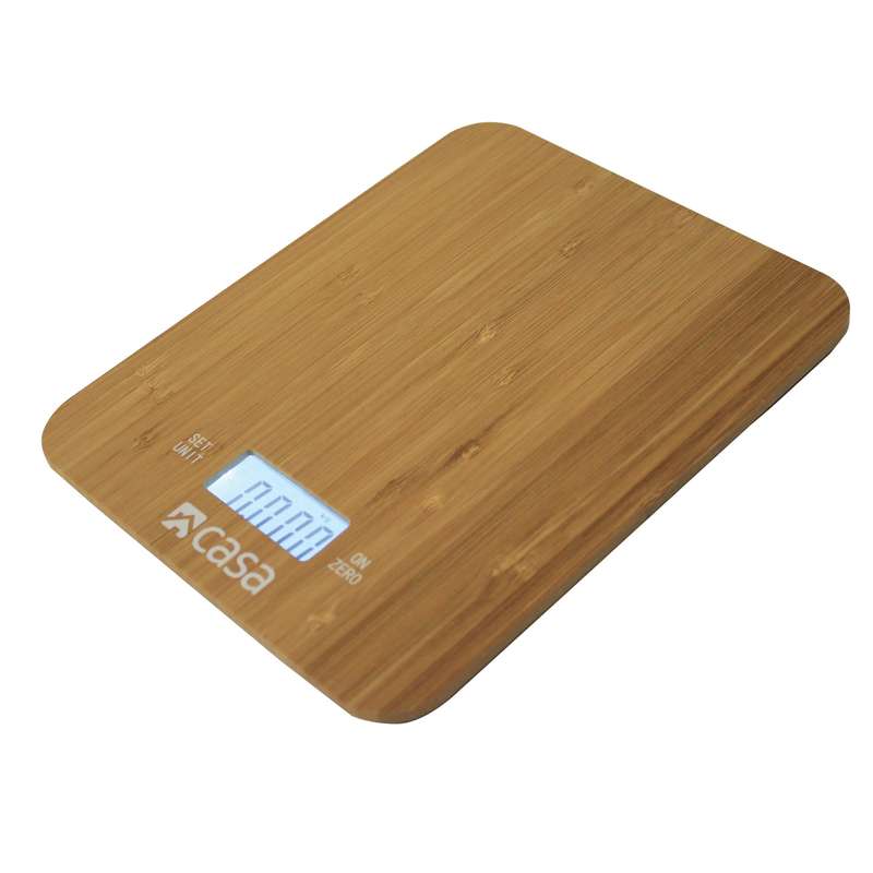 Kitchen Scale Bamboo Clock & Timer