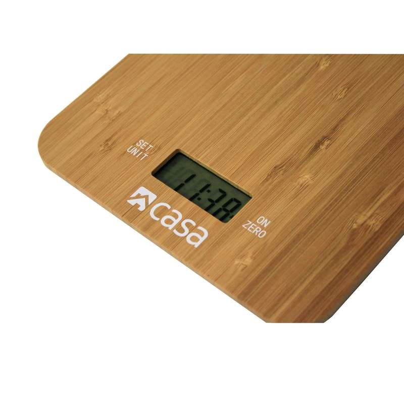 Kitchen Scale Bamboo Clock & Timer