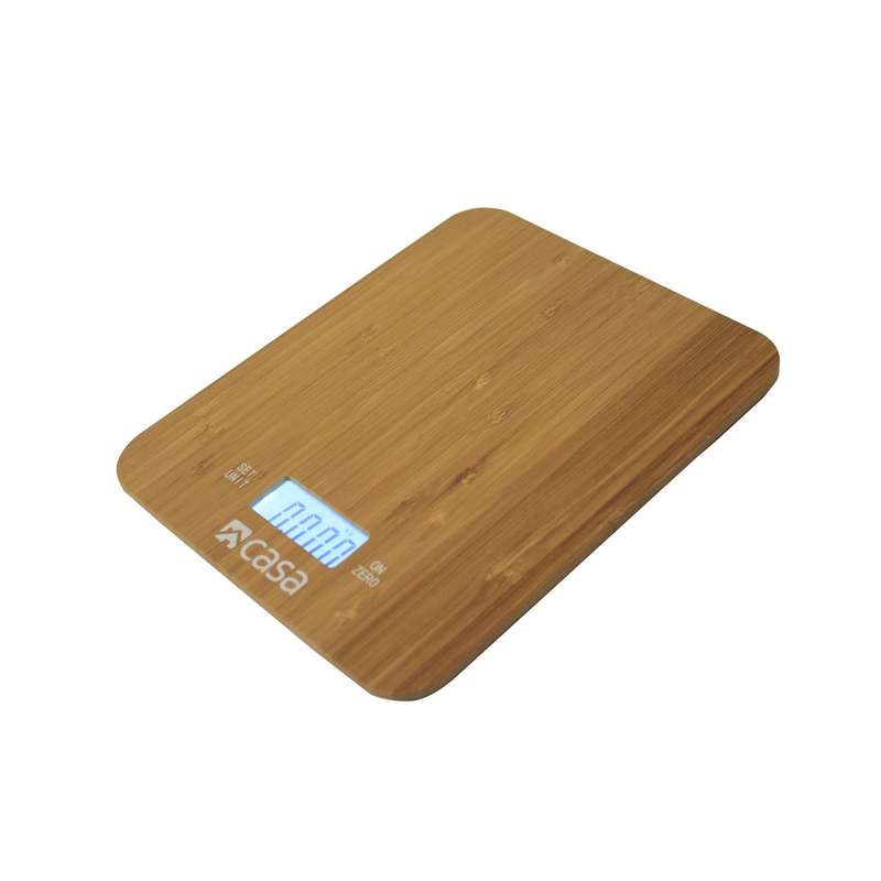 Kitchen Scale Bamboo Clock & Timer