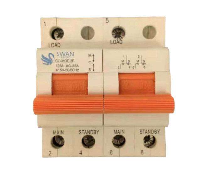 Change Over Switch 40 A 2 P Din Mount Co Mod 125 240