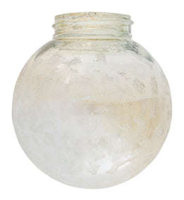 160mm Amber Iced Glass Bowl