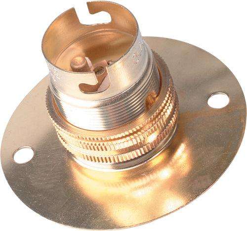 Lampholder B22 Brass 63mm Batten
