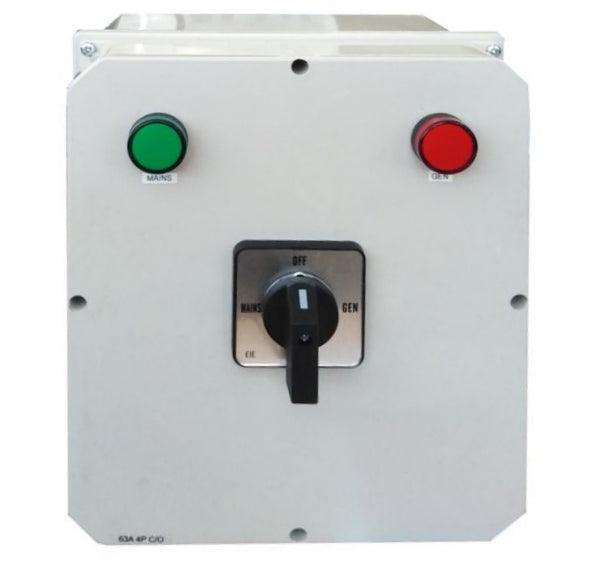 Change Over Switch 3 Pole Pvc Enc 63 A Cos 3 63 Enc