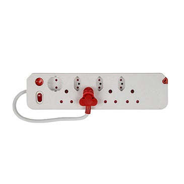 Multiplug 8 Way Surge White E Mate