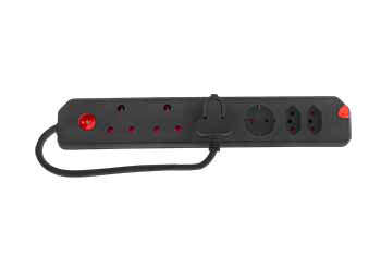 Multiplug 6 Way 3 X16 A 2 X5 A 1 Xsch Black