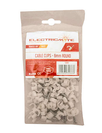 Cable Saddle Round 6 Mm P/100 E/Mate Xxx