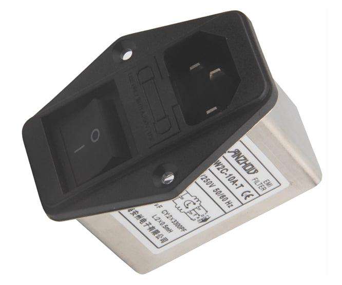 Iec Switched Power Emi Filter 10 A 250 Vac Cw2 C 10 A T