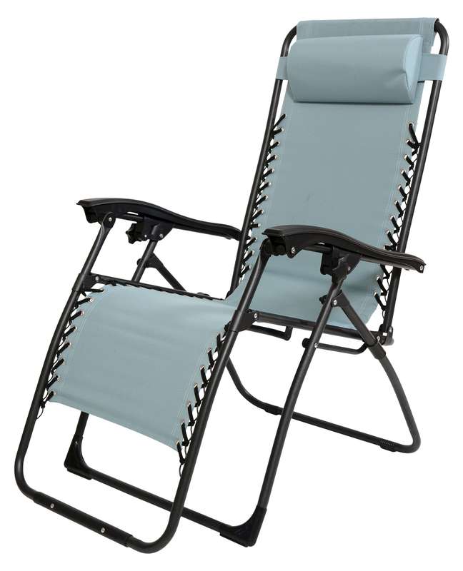 Garden Chair Relax W/Pillow Blue