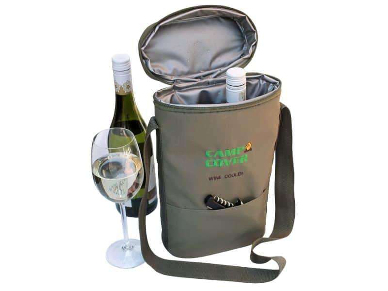 Camp Cover Cooler Two Bottle Wine Ripstop Khaki