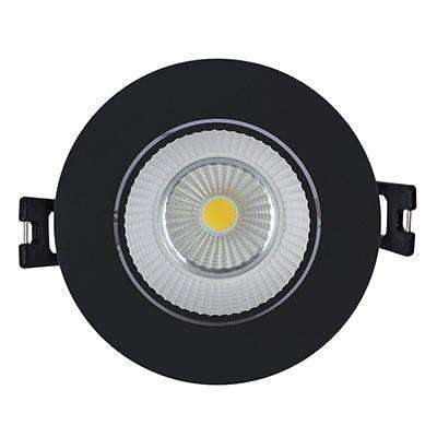 Tilt D/Light Polycarbonate 90mm Dia Black Excl L/Holder