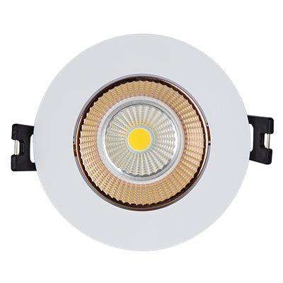Tilt D/Light Polycarbonate 90mm Dia White/Rose Gold Excl L/Holder