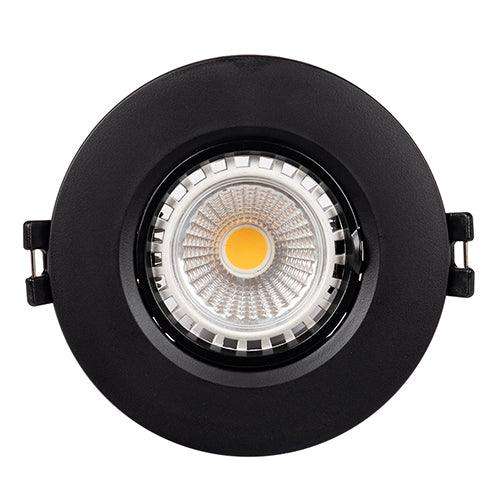 D/Light Straight Black Gu10 Led 1x7w