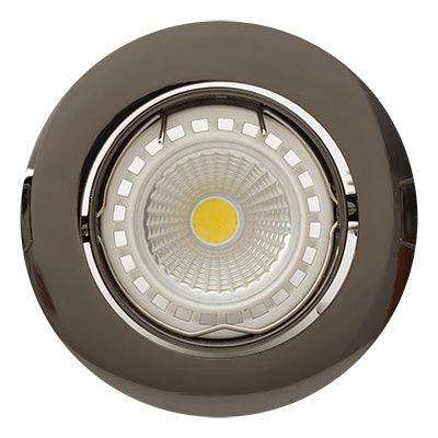 Tilt Curved Rim D/Light 83mm Dia Gun Metal