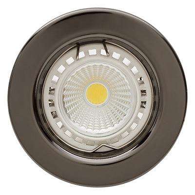 Straight Round D/Light 80mm Dia Gun Metal