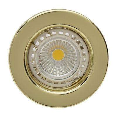 Straight Round D/Light 80mm Dia P/Brass