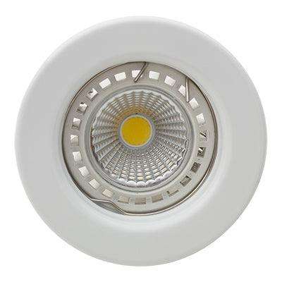 Straight Round D/Light 80mm Dia White