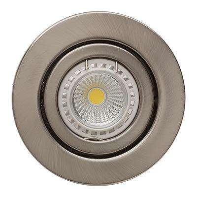 Tilt Round D/Light 105mm Dia Satin Chrome
