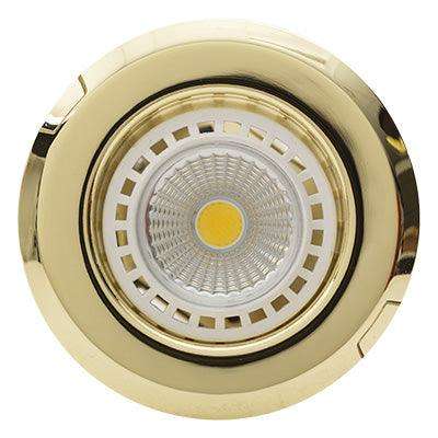 Straight D/Light 85mm Dia Polished Brass