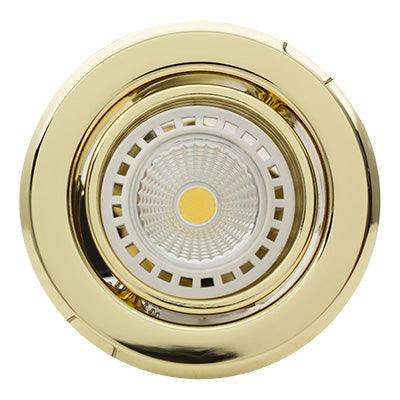 Tilt D/Light 94mm Dia Polished Brass