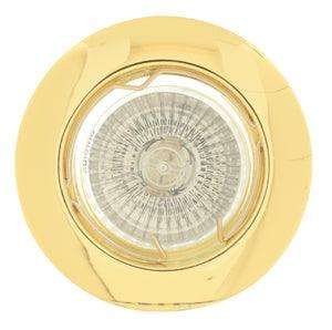 Straight Curved Rim D/Light 78mm Dia Polished Brass