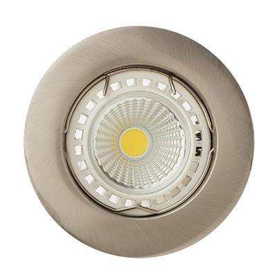 Straight Curved Rim D/Light 78mm Dia Satin Chrome