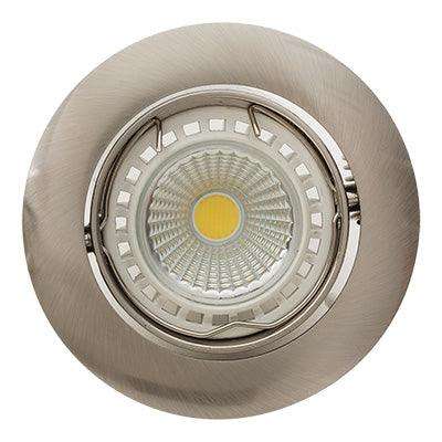 Tilt Curved Rim D/Light 83mm Dia Satin Chrome