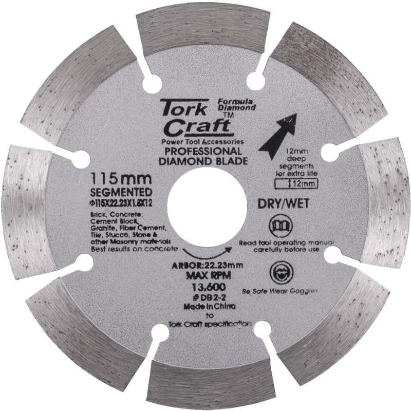 Diamond Blade Segmented 115 Mm With 12 Mm Segments