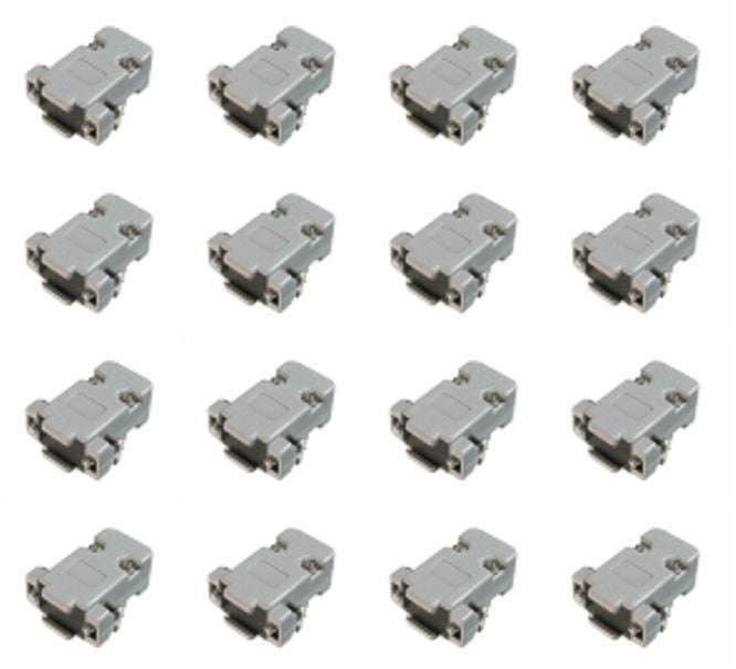 D Sub 9 W Grey Cover Standard Type 500/Bag Ul1400.09 B