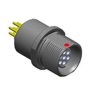Receptacle Panel Rear Mount 4 W Dbp102 A053 130