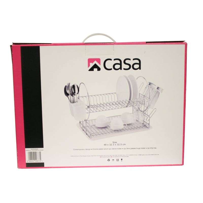 Dish Drainer 2 Tier Catania 202 Chrome Plated
