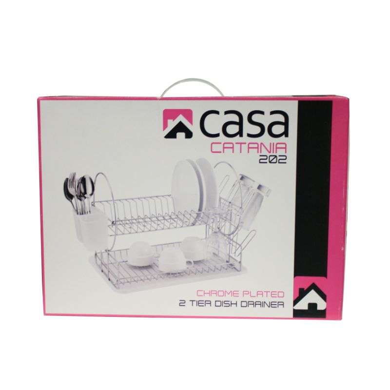 Dish Drainer 2 Tier Catania 202 Chrome Plated