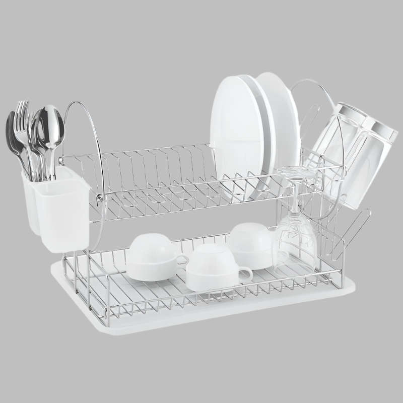 Dish Drainer 2 Tier Catania 202 Chrome Plated