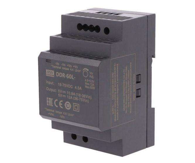 Dc Dc Converter D/R I=48 O=12 Vdc 5 A Ddr 60 L 12